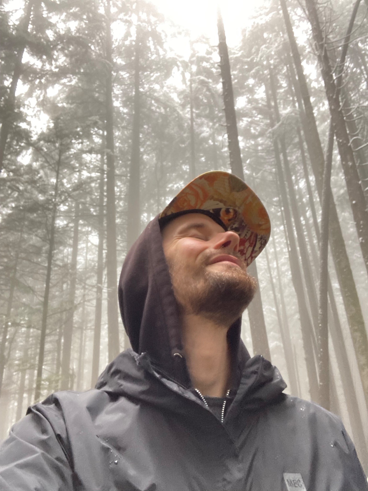 Dustin outdoors in the forest